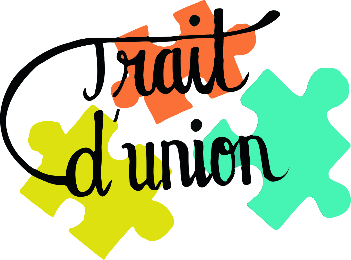 Logo pour l’association Trait d’Union​