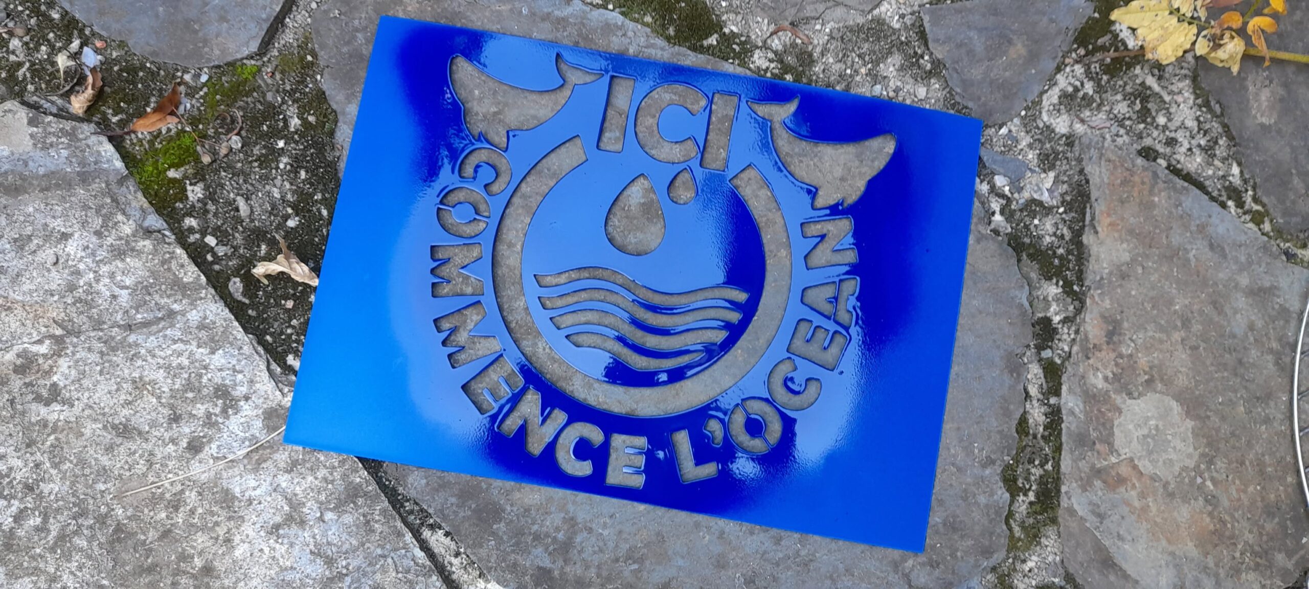 Outil de sensibilisation – Pochoir « La mer commence ici »